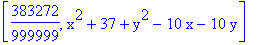 [383272/999999, x^2+37+y^2-10*x-10*y]